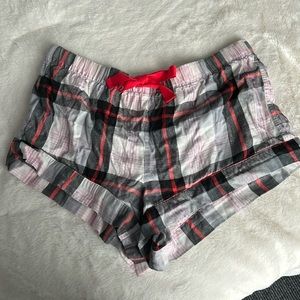 Victorias Secret Plaid Pajama Shorts
